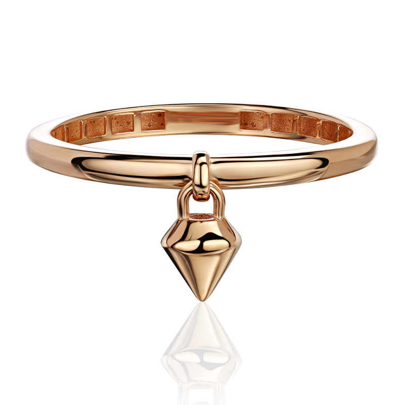 Кольцо из красного золота 585 пробы без вставок 01К0115843