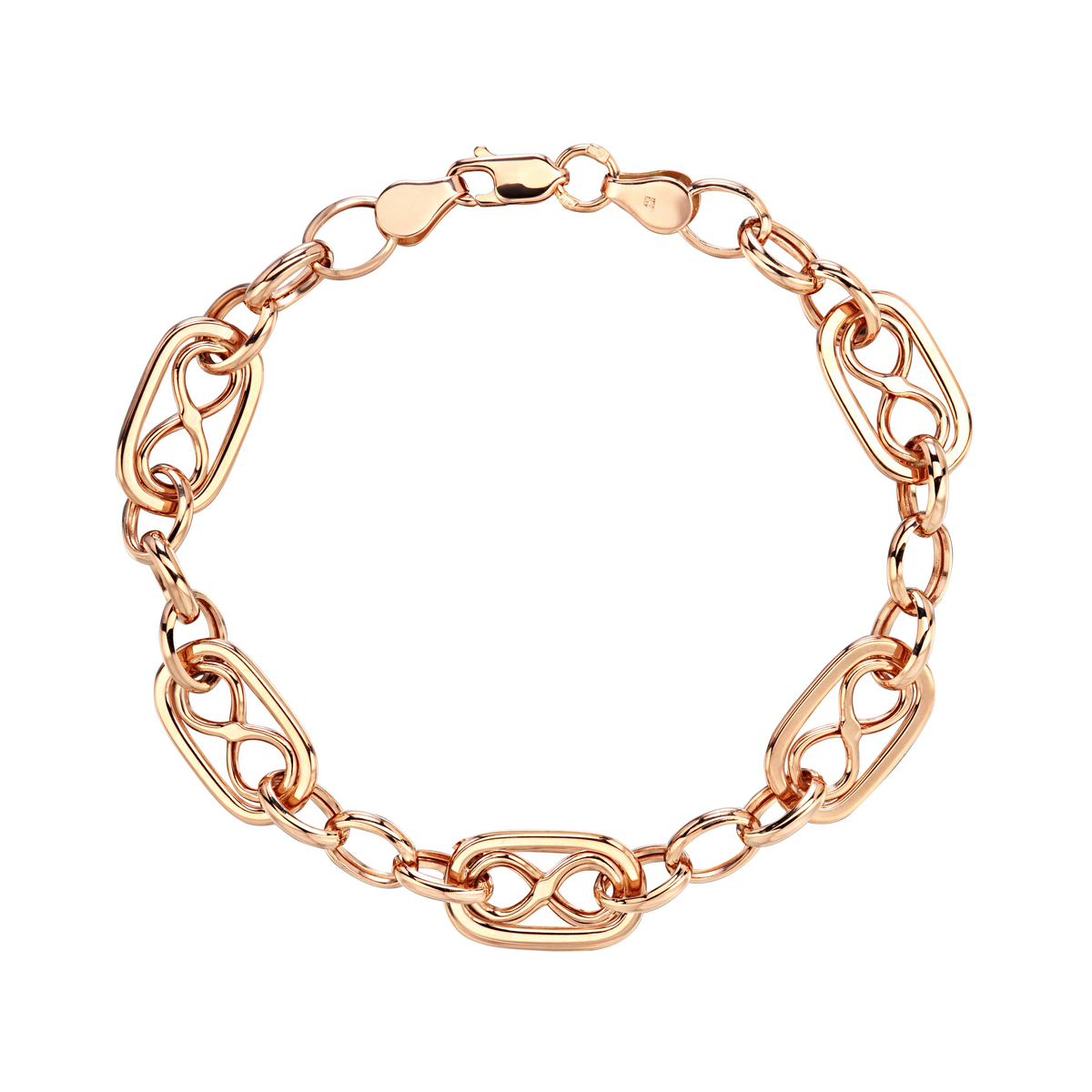 Браслет из красного золота 375 пробы без вставок 01Б013514S