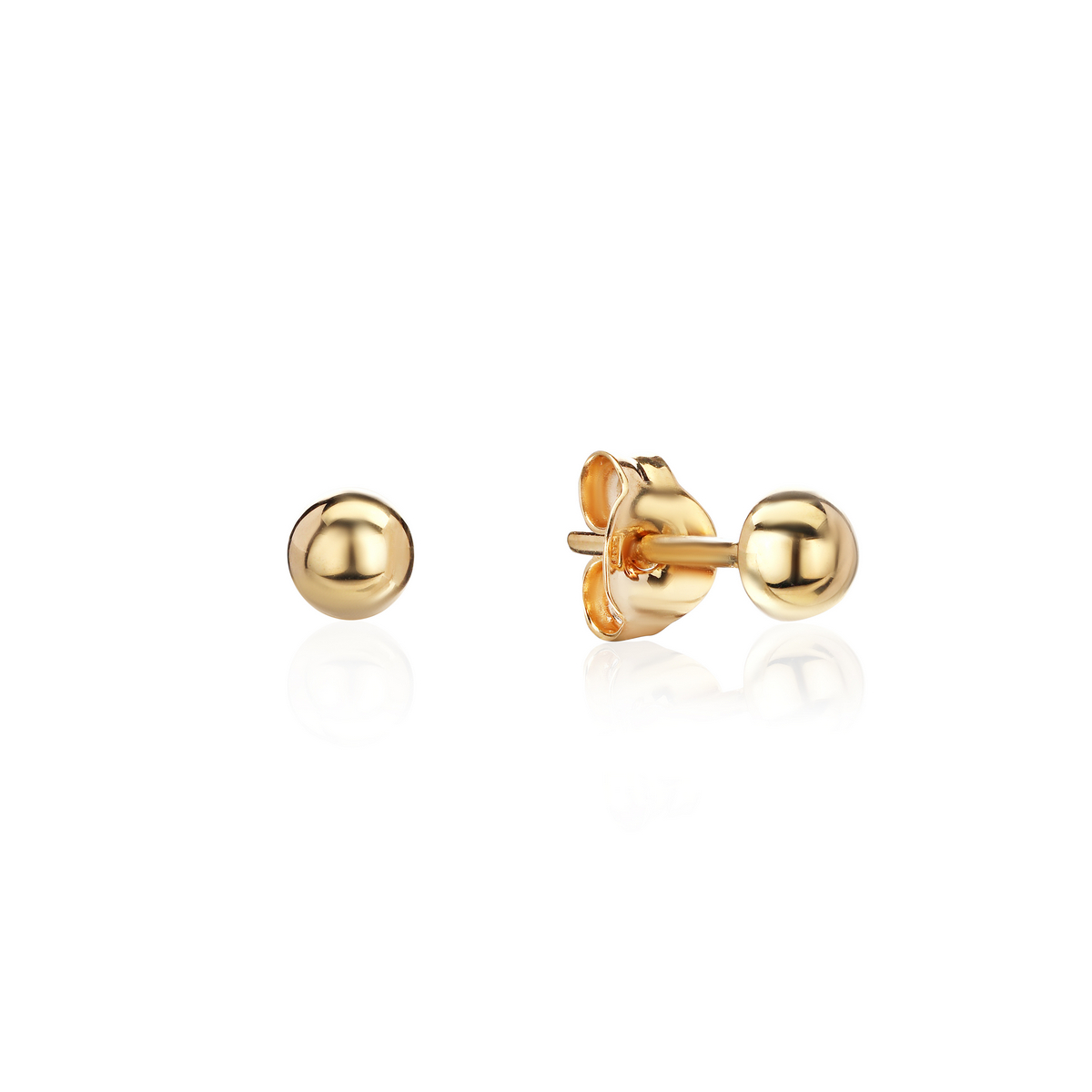 Серьги из желтого золота 585 пробы без вставок 01С0313740