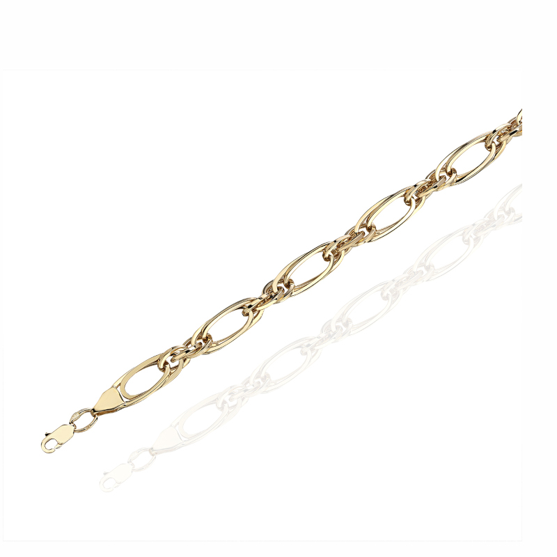 Цепь из желтого золота 585 пробы без вставок 01Ц033138