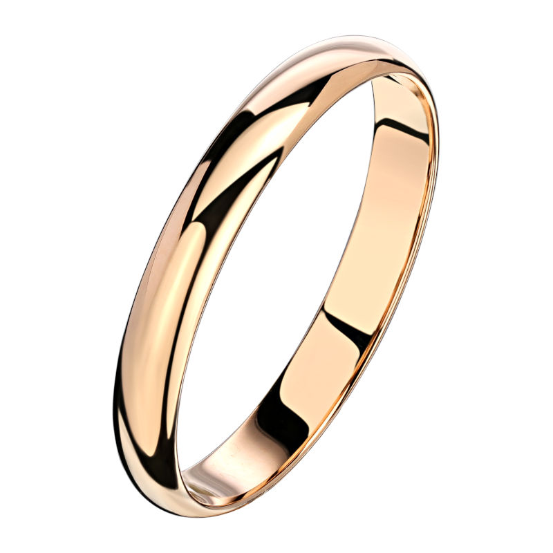 Обручальное кольцо из красного золота 585 пробы 01О010013