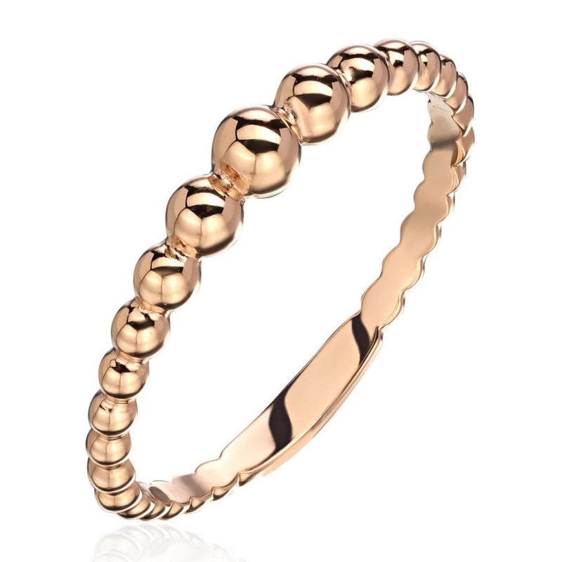 Кольцо из красного золота 375 пробы без вставок 01К0115923S