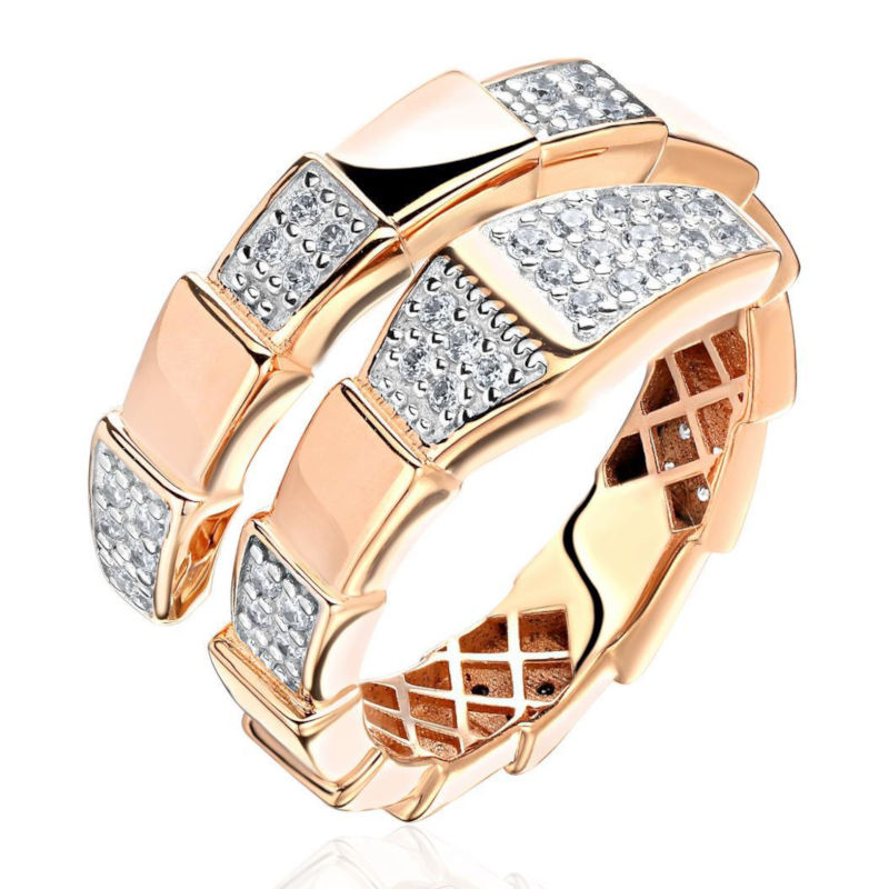 Кольцо из красного золота 375 пробы с фианитами 01К1115139SР