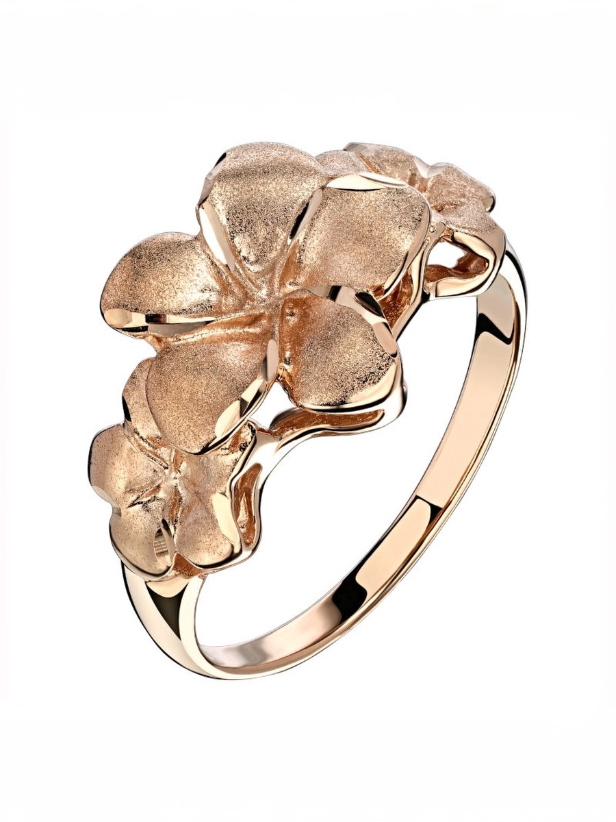 Кольцо из красного золота 585 пробы без вставок 01К712081