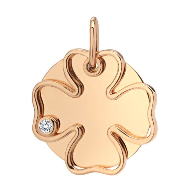 Подвеска из красного золота 375 пробы с фианитом 01П113641S