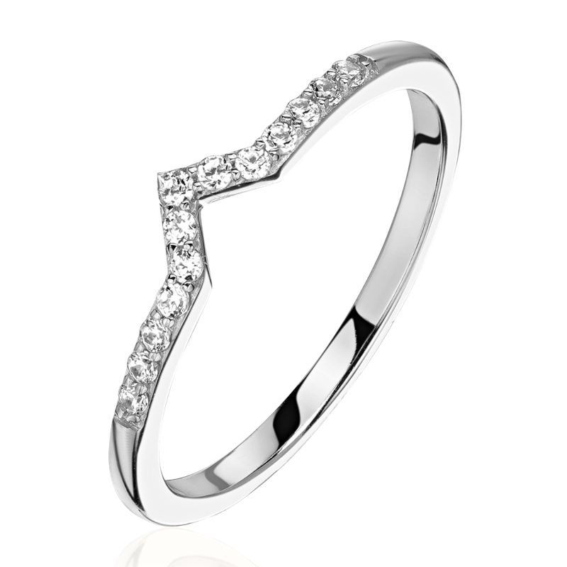 Кольцо из белого золота 585 пробы с бриллиантами 01К6214838-17