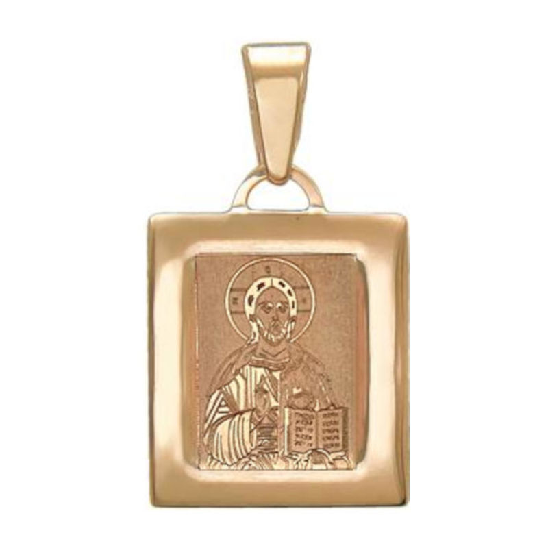 Подвеска из красного золота 585 пробы без вставок 01П011530