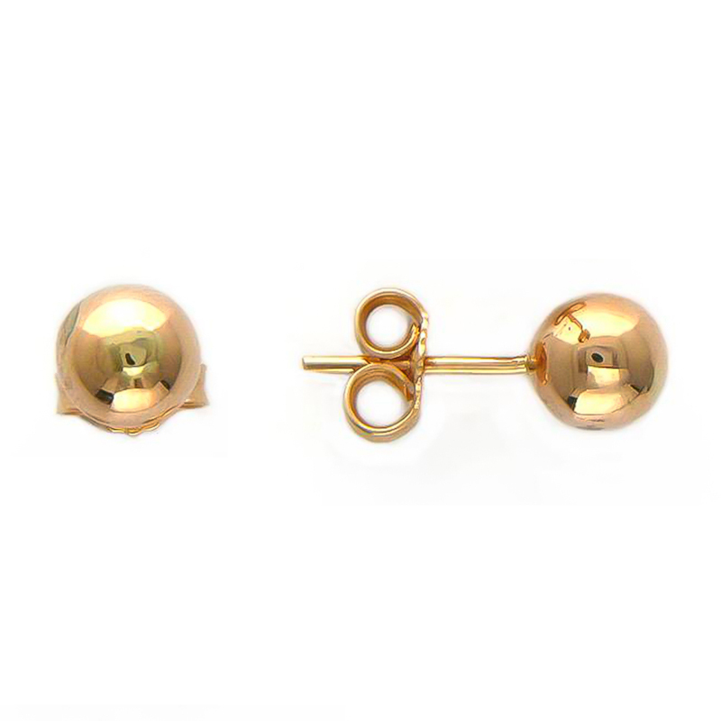 Серьги из красного золота 585 пробы без вставок 01С015066
