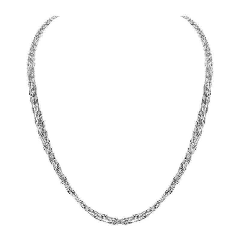 Колье из белого золота 585 пробы без вставок 01Л721134