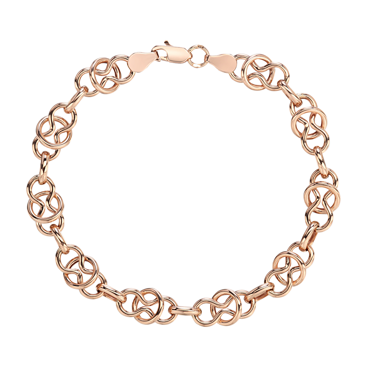 Браслет из красного золота 375 пробы без вставок 01Б013515S