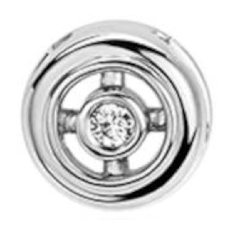 Подвеска из белого золота 585 пробы с бриллиантом 01П627580