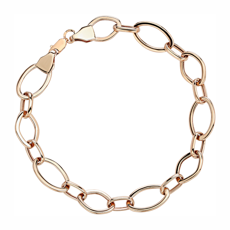 Браслет из красного золота 585 пробы без вставок 01Б013151