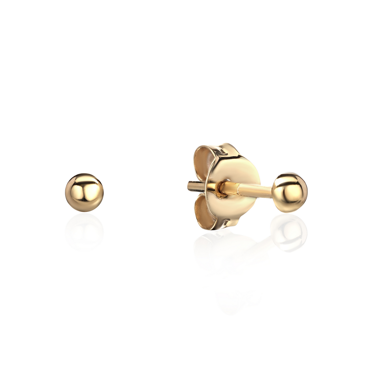 Серьги из желтого золота 585 пробы без вставок 01С0313739