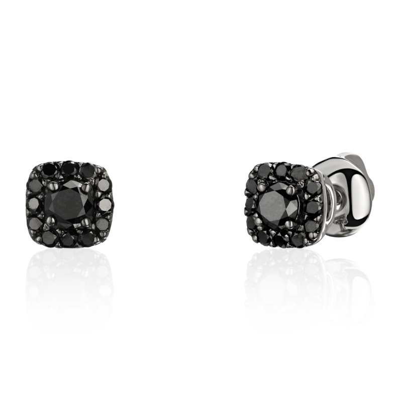 Серьги из белого золота 585 пробы с бриллиантами 01С6215309-1