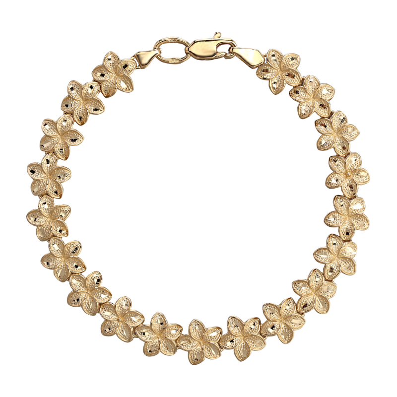 Браслет из желтого золота 585 пробы без вставок 01Б730321