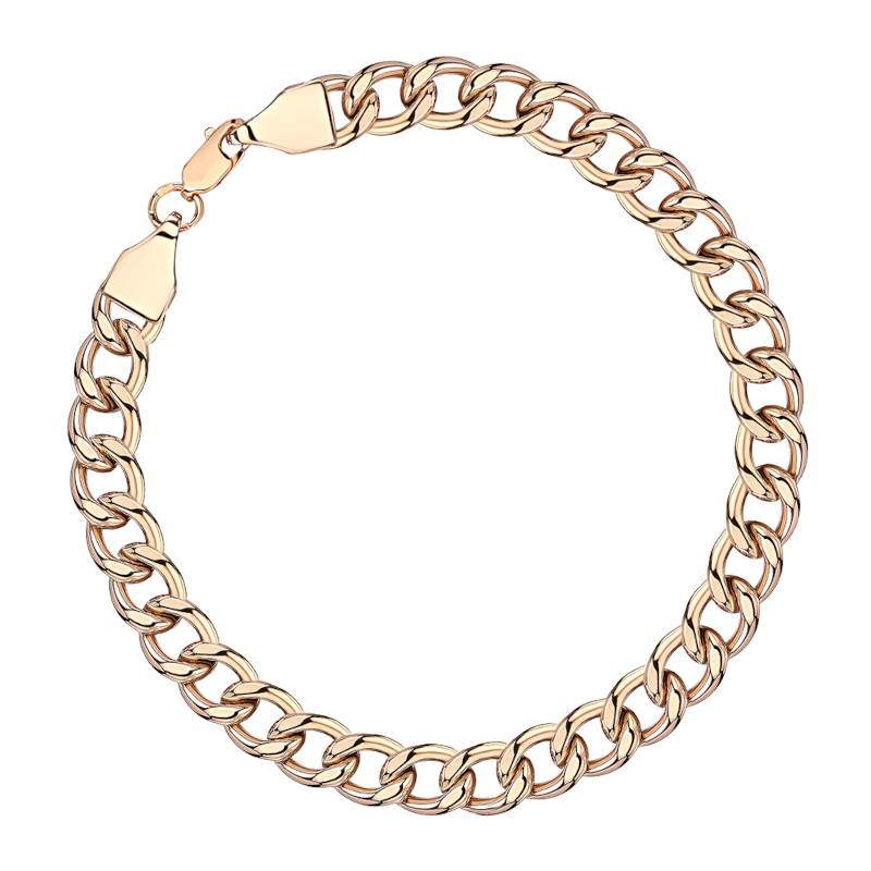 Браслет из красного золота 585 пробы без вставок 01Б0121085