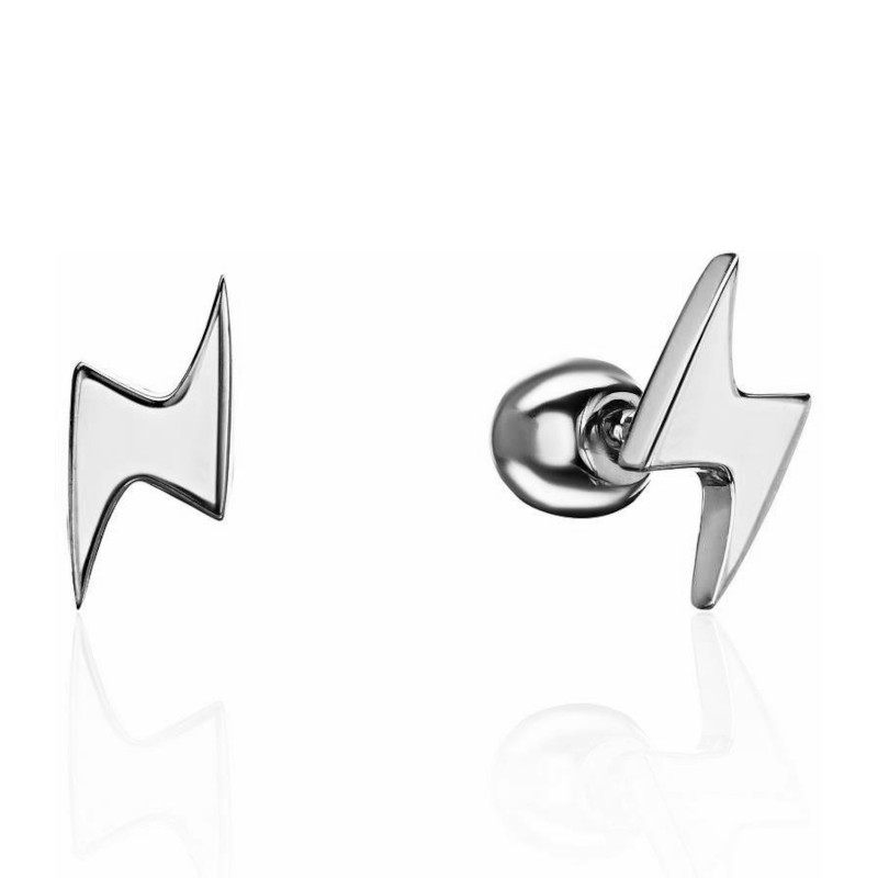 Серьга Одиночная из платины 585 пробы без вставок 01С0916207-585