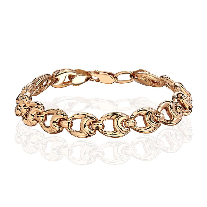 Браслет из красного золота 375 пробы без вставок 01Б710168S