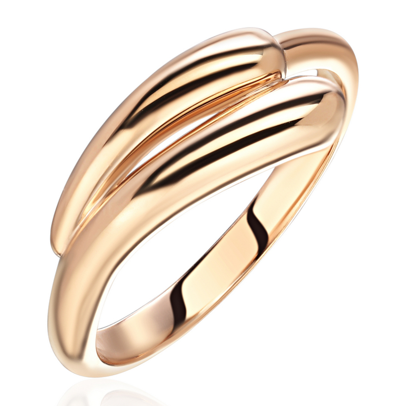 Кольцо из красного золота 585 пробы без вставок 01К0116887