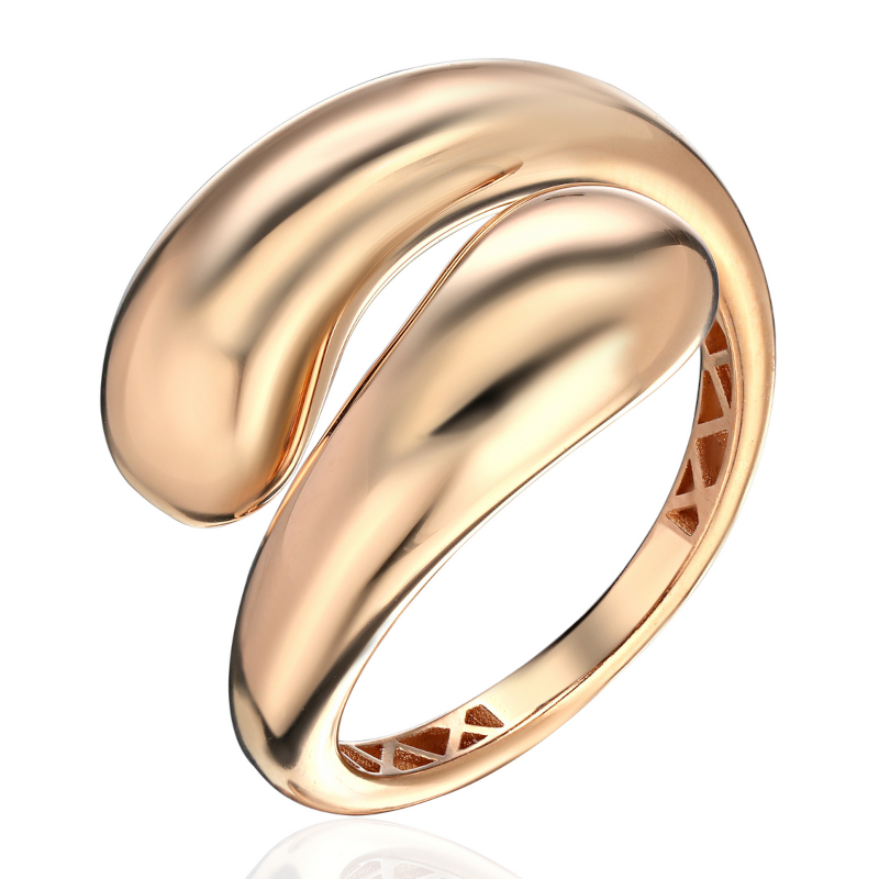 Кольцо из красного золота 585 пробы без вставок 01К0115643