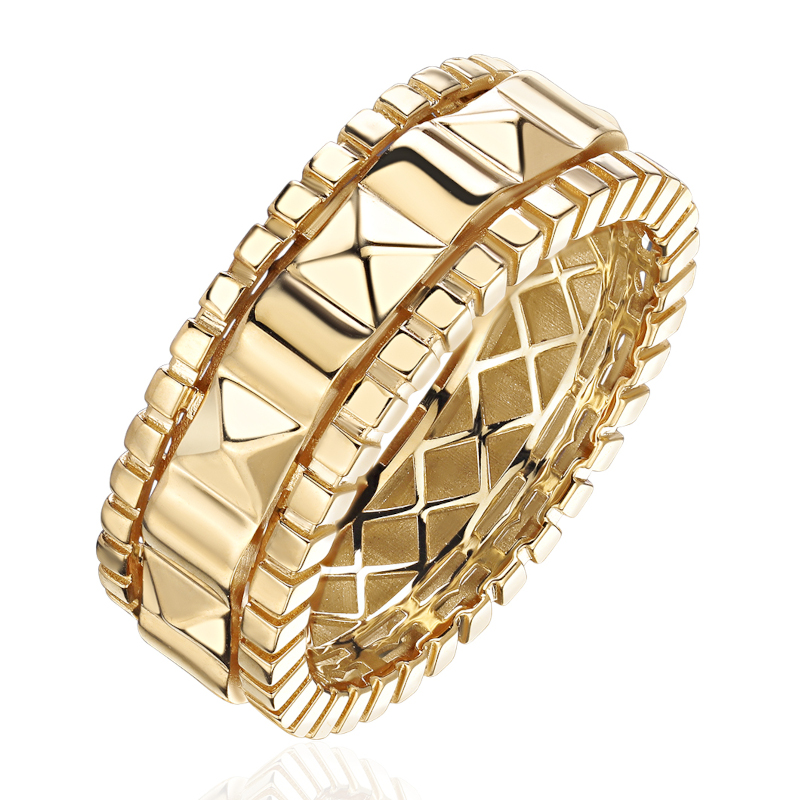 Кольцо из желтого золота 585 пробы без вставок 01К0315780