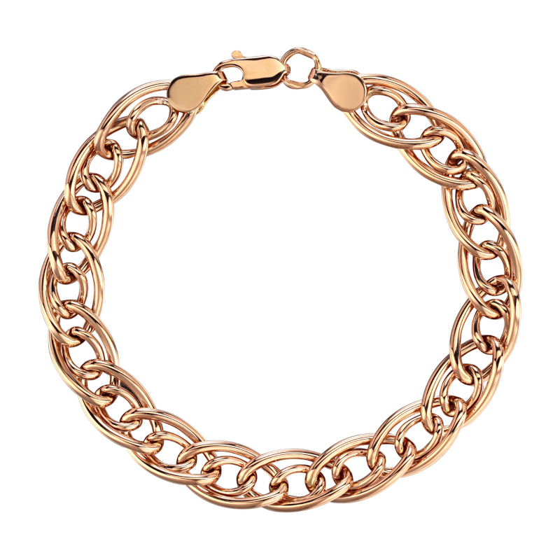 Браслет из красного золота 585 пробы без вставок 01Б013626