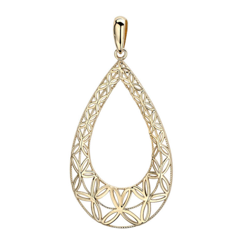 Подвеска из желтого золота 585 пробы без вставок 01П0314029