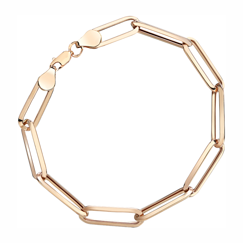 Браслет из красного золота 585 пробы без вставок 01Б0121107