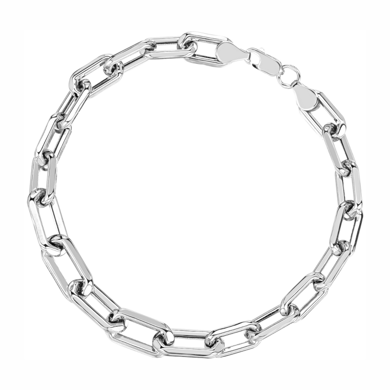 Браслет из белого золота 585 пробы без вставок 01Б023188