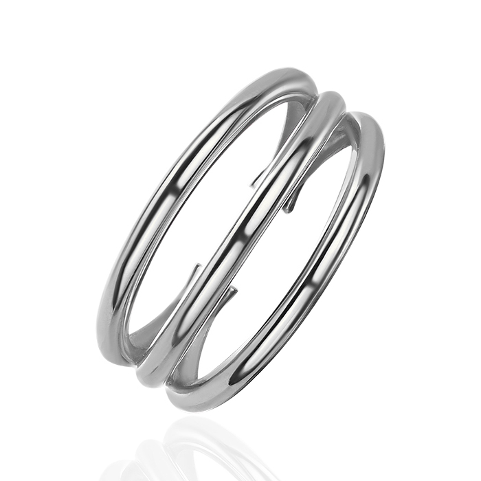 Серьга кафф без прокола из платины 585 пробы без вставок 01С0916922-585