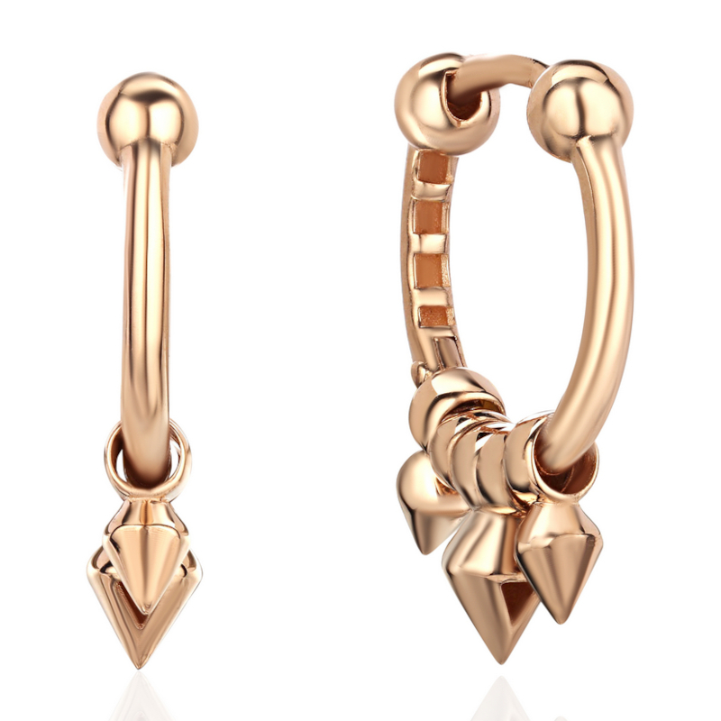 Серьги из красного золота 585 пробы 01С0116945