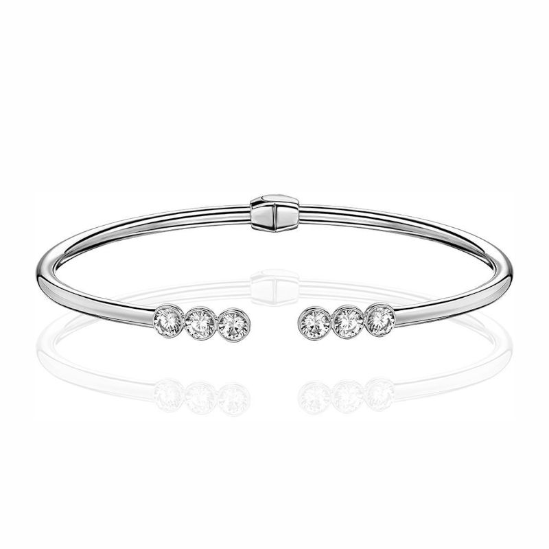 Браслет из серебра 925 пробы с фианитами 01Б152864