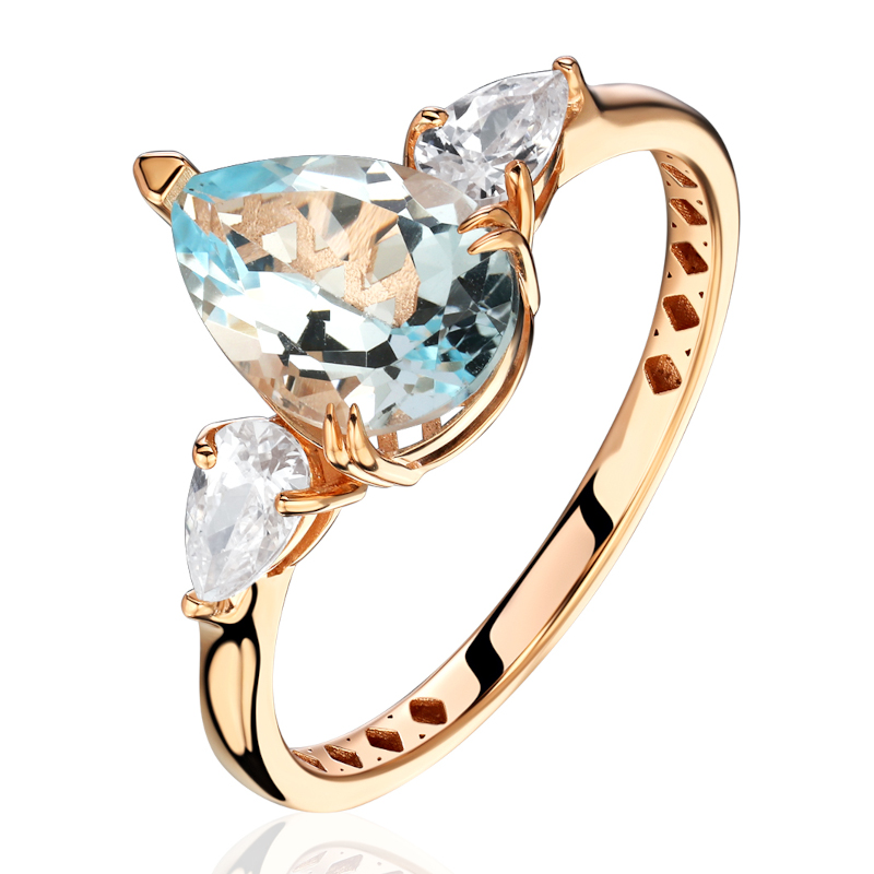 Кольцо из красного золота 585 пробы 01К3116991-1