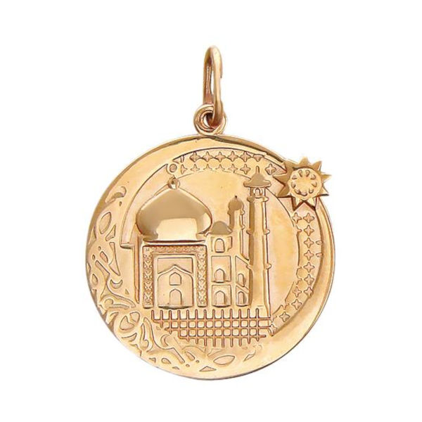 Подвеска Мусульманская из красного золота 375 пробы без вставок 01П010481S