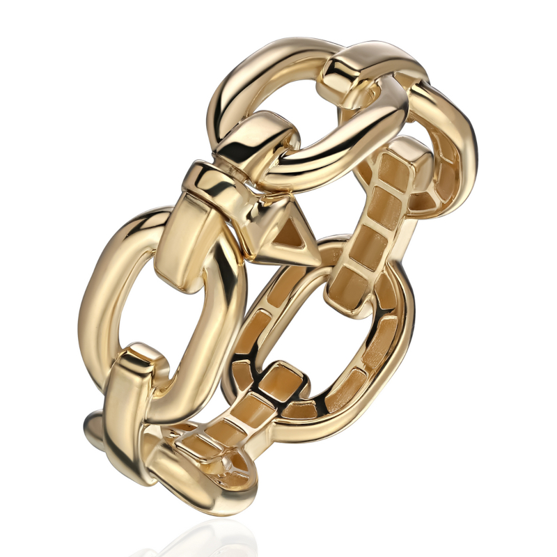 Кольцо из желтого золота 375 пробы без вставок 01К0316953S