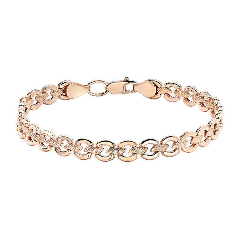 Браслет из красного золота 585 пробы без вставок 01Б710503