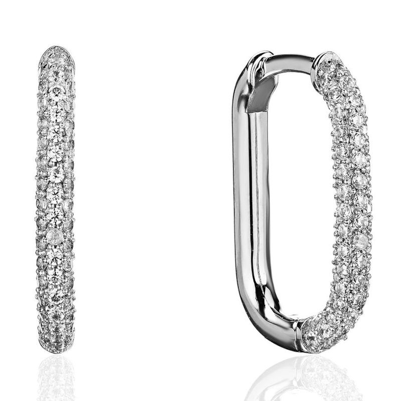 Серьги из платины 585 пробы с бриллиантами 01С6916000-17-585