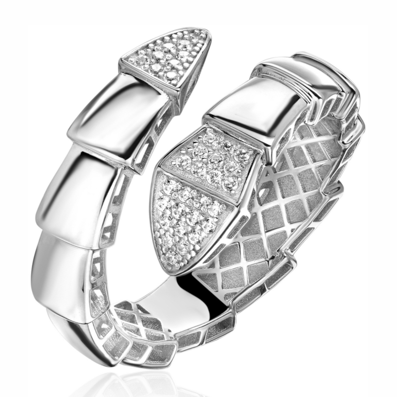 Кольцо из белого золота 585 пробы с фианитами 01К1215039 Кольцо из белого золота 585 пробы с фианитами 01К1215039