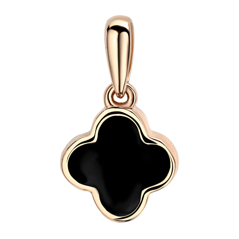 Подвеска из красного золота 585 пробы с эмалью 01П0112960Э