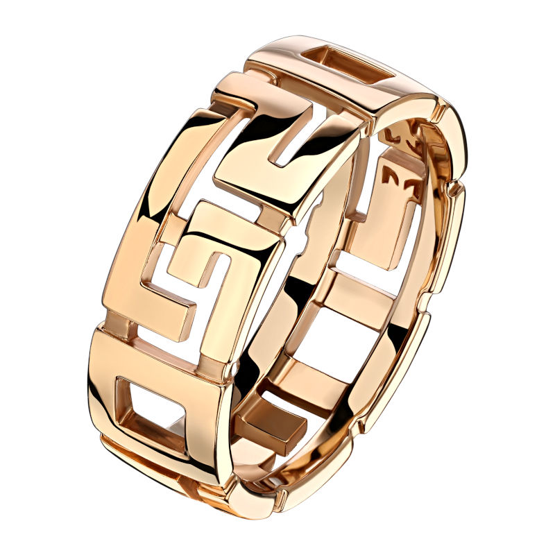 Кольцо из красного золота 585 пробы без вставок 01К016395