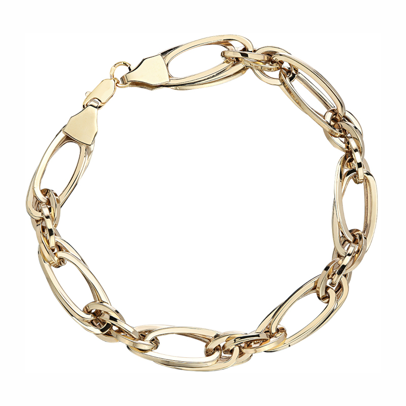 Браслет из желтого золота 585 пробы без вставок 01Б033138