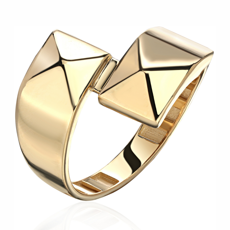 Кольцо из желтого золота 585 пробы без вставок 01К0316134