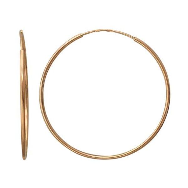 Серьги из красного золота 375 пробы без вставок 01С010412S