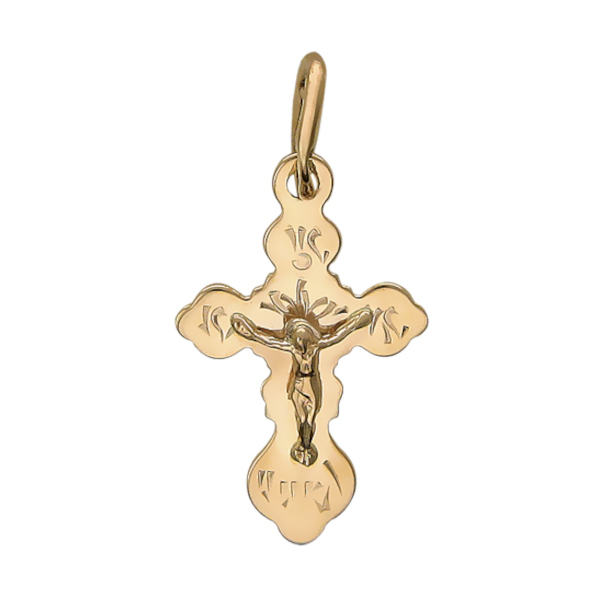 Подвеска из красного золота 585 пробы без вставок 01Р710750