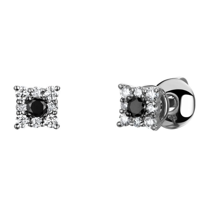 Серьги из белого золота 585 пробы с бриллиантами 01С6215308-1