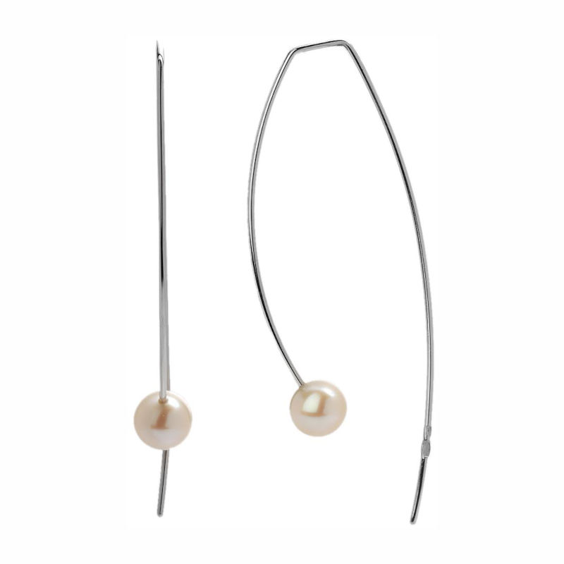 Серьги из серебра 925 пробы с жемчугом 01С3513851-1