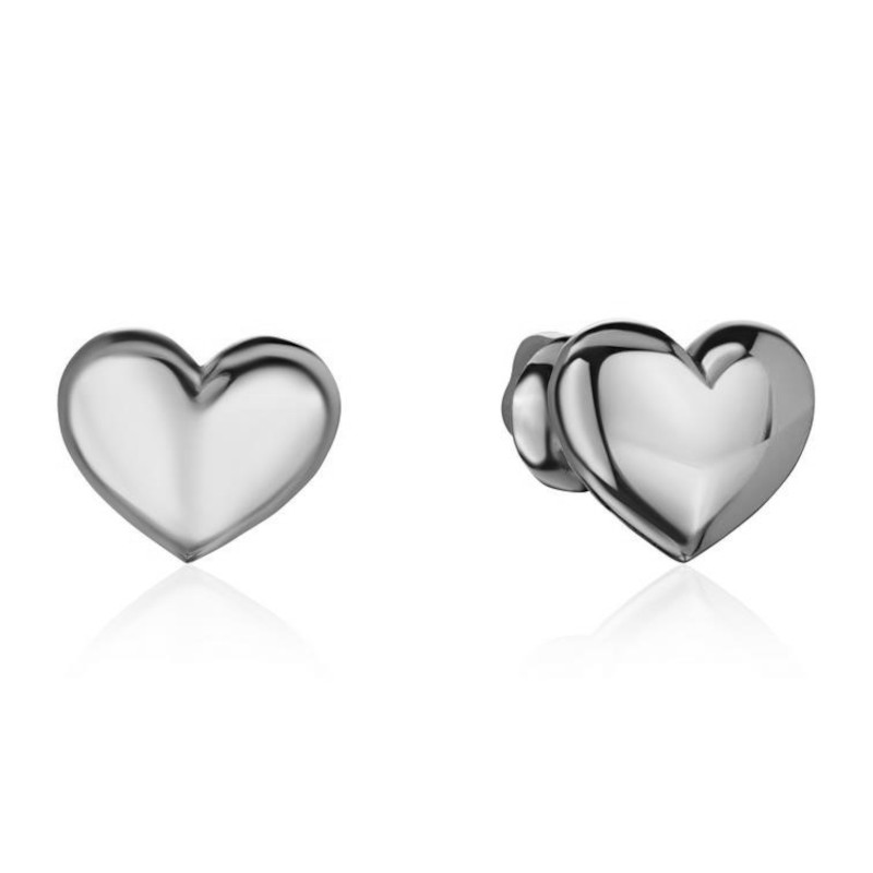 Серьги из платины 585 пробы без вставок 01С0917124-585