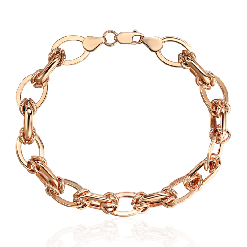 Браслет из красного золота 375 пробы без вставок 01Б013520S