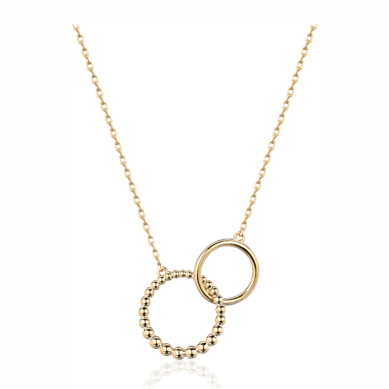 Колье из желтого золота 585 пробы без вставок 01Л032379