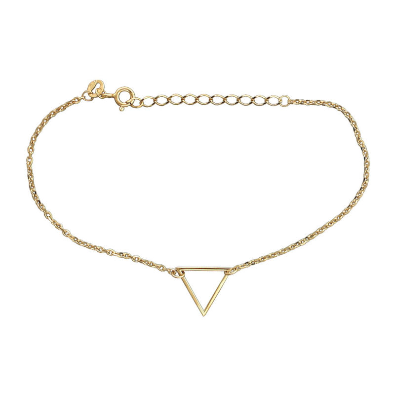 Браслет из желтого золота 585 пробы без вставок 01Б032656